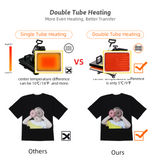 Pro 5 in 1 TUSY 12x15 Heat Press Machine Swing Away Heat Transfer Press Transfer Sublimation for T Shirt Hat Mug Cap Plate, 360 Degree Rotation