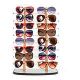 Sunglasses Display Wooden Look Laminate Sunglasses Display Rack, Eyewear Display up to 16 Glasses