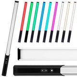 RGB Handheld LED Video Light Wand Stick Photography 9 Colors 1000 Lumens Adjustable 3200K-5600K