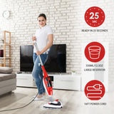 SIMBR Steam Mop, 11-in-1 Multifunctional Steam Cleaner with 180 ° Swiveling Head, 350ML 1500W Powerful Detachable Handheld Steam Cleaner for Laminate, Hardwood, Tiles, Carpet, Kitchen, Pet Friendly