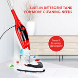 SIMBR Steam Mop, 11-in-1 Multifunctional Steam Cleaner with 180 ° Swiveling Head, 350ML 1500W Powerful Detachable Handheld Steam Cleaner for Laminate, Hardwood, Tiles, Carpet, Kitchen, Pet Friendly