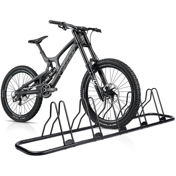 5 Bicycle Floor Parking Adjustable Storage Stand. Bike Parking Rack Stand,for Mountain MTB and Road Bike Indoor/ Nook Garage Storage