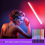 RGB Handheld LED Video Light Wand Stick Photography 9 Colors 1000 Lumens Adjustable 3200K-5600K