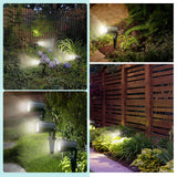 Albrillo 6 Pack LED Landscape Spotlights - 3.5W 12V Low Voltage Garden Spotlight with 3000K Warm White, IP65 Waterproof, Metal & Glass, 66FT LED Outdoor Spotlights for Garden Yard Patio Walkway