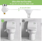 Bidet Attachment for Toilet, Dual Nozzle Fresh Cold Water Sprayer Feminine Wash Bidet, Non-electric Bidet, Free Adjustable Water Pressure, Leak-proof, Easy Installation