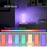 Albrillo Table Lamp - Touch Sensor Bedside Lamp, Dimmable Warm White Touch Lamp and RGB Color Changing Nightstand Light for Bedroom, Baby Kids Room, Living Room, Office