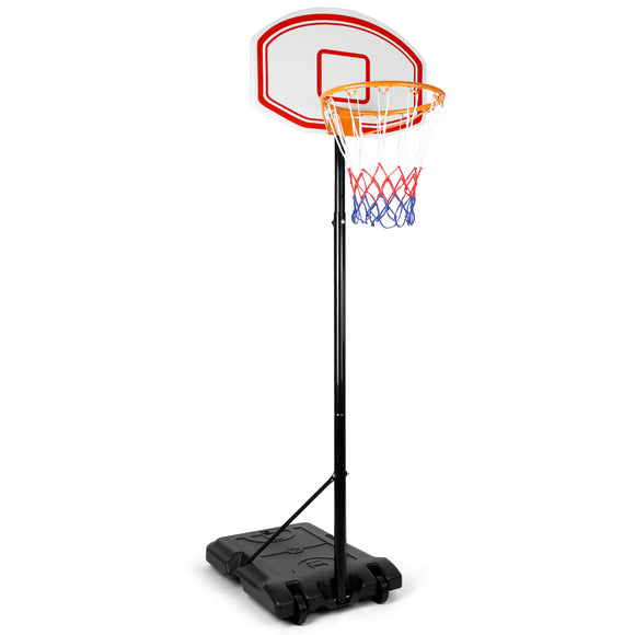Adjustable Basketball Stand, Basketball Hoop With Stand Height Adjustable Basketball Backboard Stand Hoop Set For Kids
