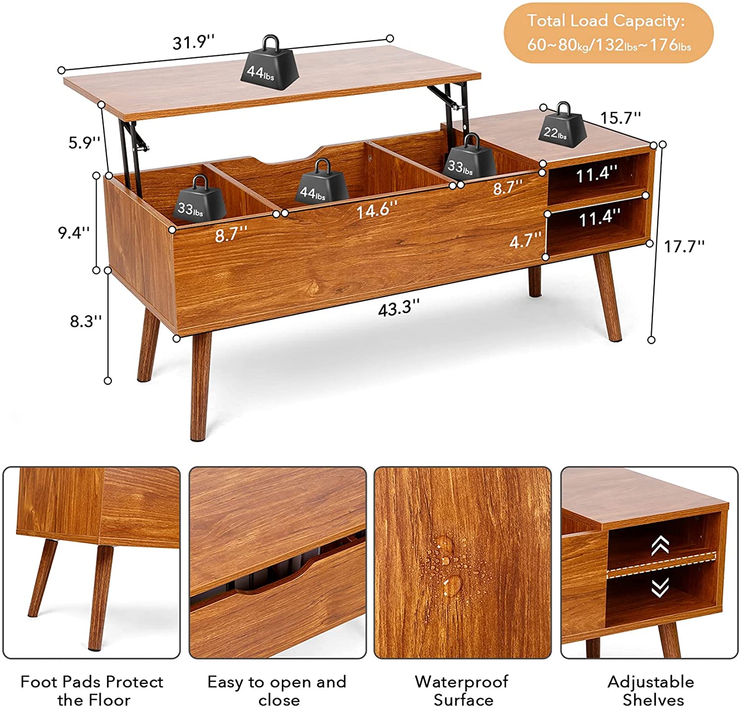 Steelside™ Damion Coffee Table & Reviews