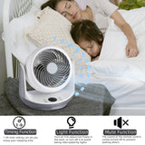 Air Circulator Fan-9 Speeds£¦3 Modes, 3D oscillation and 9H Timer, Remote Control and Touch Panel, 40W Energy Saving Whole Room Air Circulator Fan for Bedroom, Office Dorm