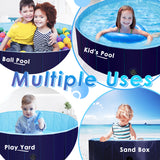 Upgraded Pet Swimming Pool 48"x12", Portable Kiddle Swimming Pool & Foldable PVC Plastic Dog Bathing Pool, Leakproof Pet Bathing Tub for Small, Medium and Large Dogs, Indoor & Outdoor