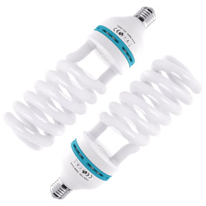 SMOOL Light Bulbs Lamps Full Spectrum Spiral Bulb 2 Packs