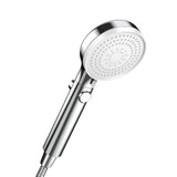 SMOOL High Pressure Hand-held Shower, High Pressure Spray and Anti-limescale Function, Universal Shower Head, Chrome