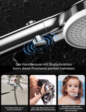 SMOOL High Pressure Hand-held Shower, High Pressure Spray and Anti-limescale Function, Universal Shower Head, Chrome