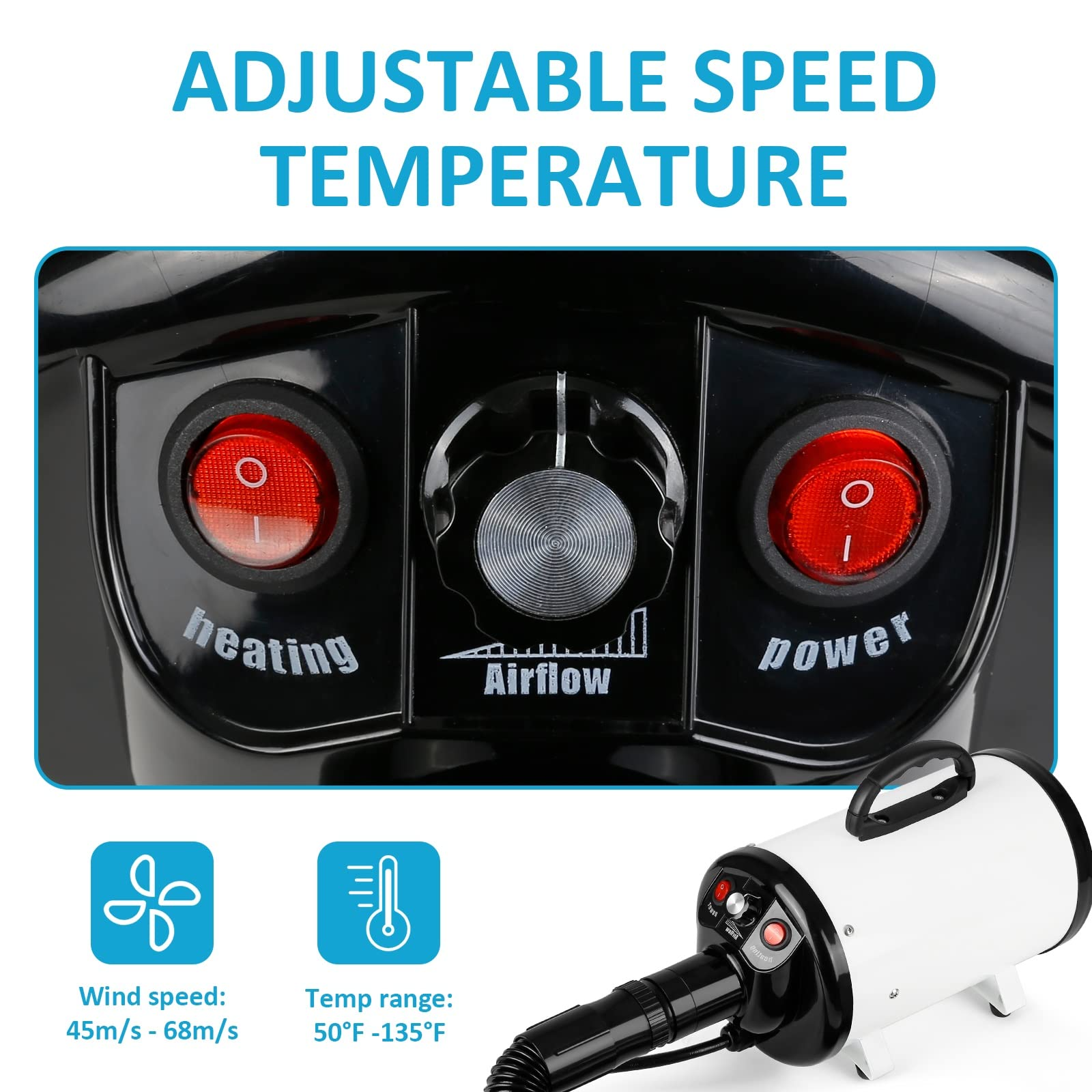 Dog grooming sales hair dryer blaster