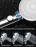 SMOOL High Pressure Hand-held Shower, High Pressure Spray and Anti-limescale Function, Universal Shower Head, Chrome